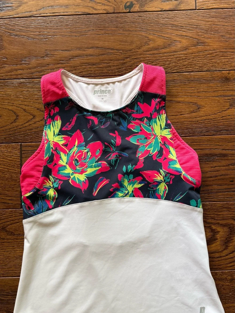 Prince Neon Floral Tankini Set - Black, White, Pink, Green, Yellow